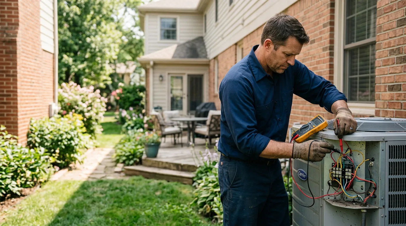 HVAC technician working near Lascassas, TN